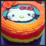 Hello Kitty Piñata Cake